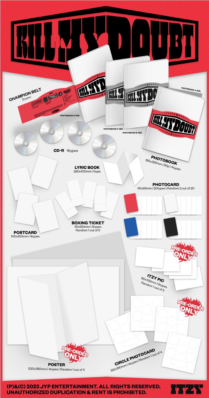 ITZY韓国 popup 限定 KILL MY DOUBT CAKE ユナセット